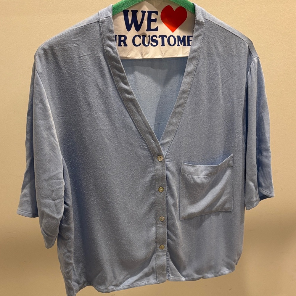 Chloe & Katie Light Blue Blouse